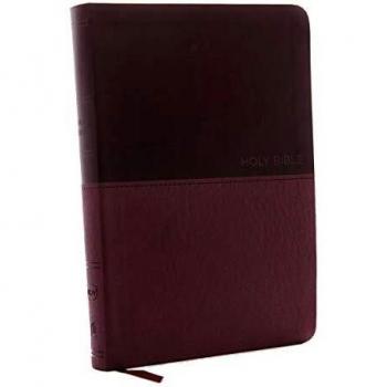 NKJV, Value Thinline Bible, Large Print, Imitation Leather, Burgundy, Red Letter Edition: Holy Bible, New King James Version