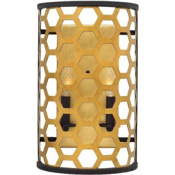 Aplique de pared interior Felix 2 luces Dorado E14 - Elstead