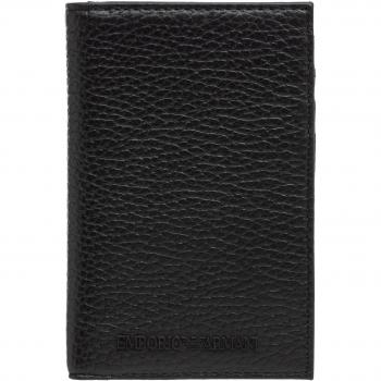 Emporio Armani Plain Credit Card Holder Black Male ONE SIZE