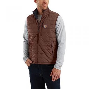 Chaleco Carhartt Gilliam Aislado Ligero de Lluvia para Hombre, Marrón, Talla S