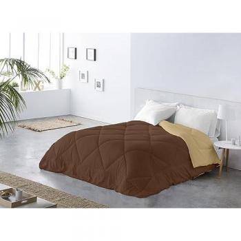 Duvet Bicolor Reversible Beige/Chocolate 250x260 cm - Relleno 300 gr/m2, Caliente y Transpirable