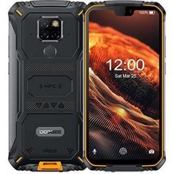 DOOGEE S68 Pro Android 9.0 Teléfono Móvil Libre Resistente 4G, Helio P70 Octa Core IP68 Smartphone Antigolpes 6GB + 128GB, 6300mAh 5.9 Inch FHD+, Cámara 21MP+16MP, NFC Carga Inalámbrica, Naranja