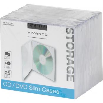 Vivanco - Carcasa para CD/DVD