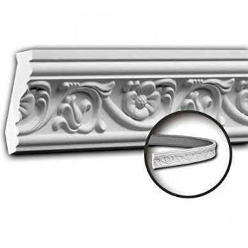 Cornisa Decorativa Flexible Profhome 150181F Estilo Clásico Atemporal Blanca 2 m