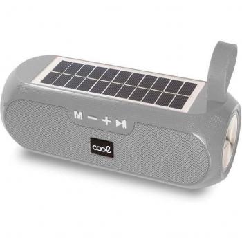 Cool Glasgow Gris Altavoz Bluetooth Portátil con Panel Solar (10W)