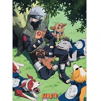 ABYstyle Naruto - Póster de Kakashi y sus perros, 52 x 38 cm