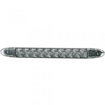 HELLA 2DA 343 106-021 Luz de freno adicional - LED - 12V - montaje exterior/atornillado - Color de tulipa: gris humo - Color LED: rojo - Cable: 3000mm - posterior