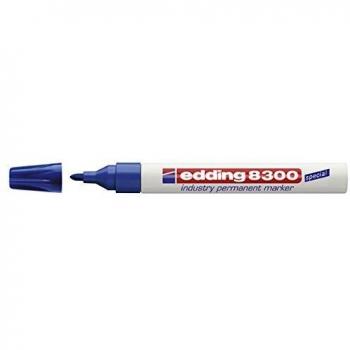 Marcador Permanente Edding 8300 Industria Punta Redonda 1.5-3mm Azul