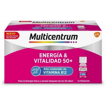 Multicentrum Energía & Vitalidad 50+ Sabor Frambuesa 15 Frascos 7 ml
