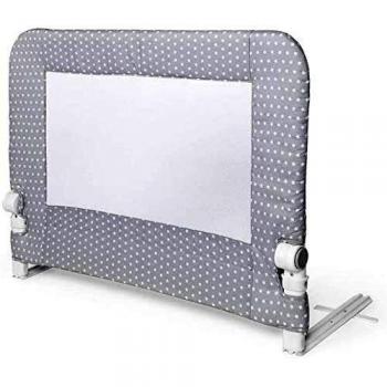 INTERBABY - Barrera De Cama Abatible 90 Cm Gris