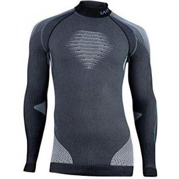 UYN Evolutyon UW Unterhemd Camiseta Interior para Hombre, Gris Antracita/Nude/Avio, Small/Medium