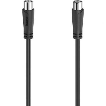 Cable Antena Coaxial 90dB, Negro, 3 metros, Conector Koax a Koax