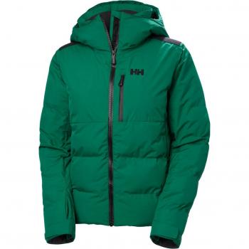 Helly Hansen Women's Kvitfjell Race Hooded Puffy Ski Jacket Emerald Green M