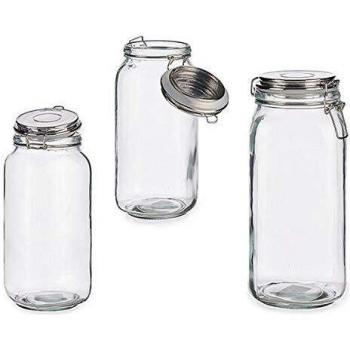 Vivalto S3606122 Tarro de Cristal Vidrio 2.1L, 11 x 26 x 11 cm, Glass