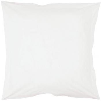 Douceur d'Intérieur - 1640684, Funda De Almohada, 63 X 63 Cm, Lit Uni, Liso 57 Hilos, Blanco