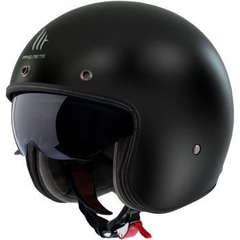 Casco Jet MT Helmets Le Mans 2 SV S Negro Mate Talla L
