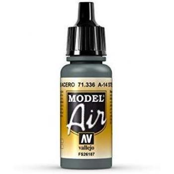 Vallejo VAL71336 Model Air 17ml-A-14 Acero Gris