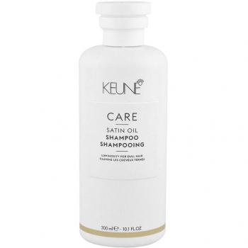 Keune Care Satin Oil Shampoo 300 ml - Hair Shampoo for Shiny and Soft Hair