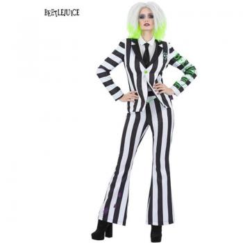 Disfraz de Bitelchús Traje a rayas para mujer de Smiffy's