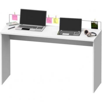 Mesa Escritorio Estudio Oficina Haley con Organizador Notas en Color Blanco 89x132x45 cm