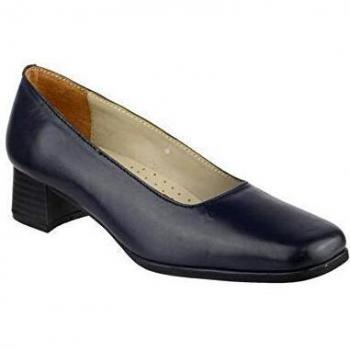 Amblers Womens Walford Leather Court in Blue - Size 4.5 UK - Blue
