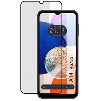 Protector Cristal Templado Completo 5D Full Glue Negro para Samsung Galaxy A14 4G / 5G - Protección Total