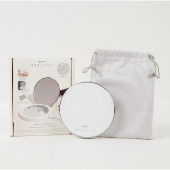 Stylpro Flip 'n' Charge Power Bank Compact LED Mirror