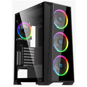 Caja Semitorre ATX Hiditec MH12 Glass ARGB USB 3.1 Type-C Negra