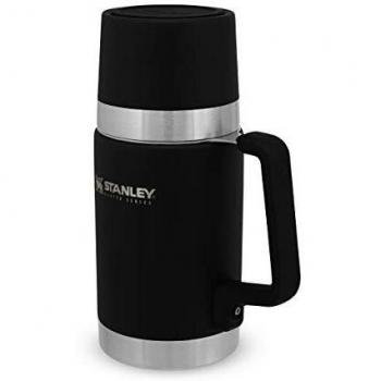 Stanley Master Unbreakable Fiambrera Termica 0.7L / 24OZ Foundry Black – Termo Comida Caliente Adulto de Acero Inoxidable Sin BPA - Mantiene Frío o Calor 20 Horas - Tapa Doble que Sirve de Taza