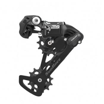 Cambio MTB 9V SunRace RDM900 Negro, Compatible Shimano, Capacidad 51T, Resistente y Fiable