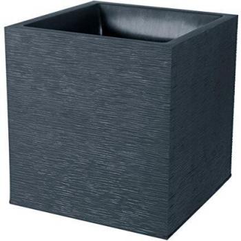 Maceta EDA Cuadrado Gris Oscuro - Ideal para Decorar tu Hogar con Estilo