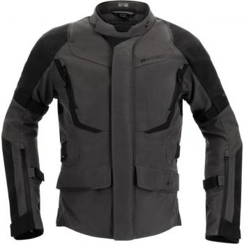 Chaqueta textil impermeable Richa Cyclone 2 GTX Gris Oscuro-Negro para motocicletas