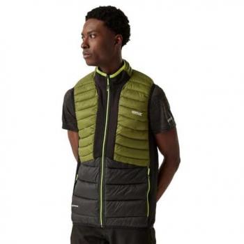 Regatta Men's Water-Repellent Hybrid Padded Gilet - Nephrite Green/Black, XXL