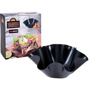 BigBuy Cooking V0203027 Molde para Horno Flower, Pack de 4, Materiales Varios