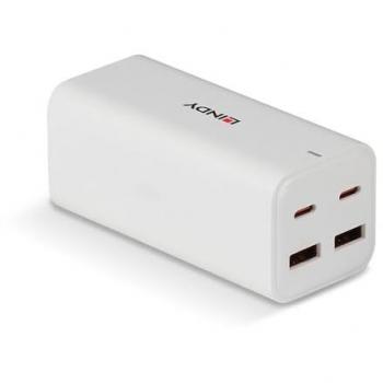 Cargador Rápido USB de Escritorio GaN 100W con 4 Puertos Type A y C