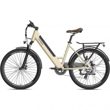 Fafrees F26 Pro Bicicleta Eléctrica 250W 40km Autonomía Dorada con motor de 250 W, velocidad máxima de 25 km/h, batería extraíble de 36 V y 14,
