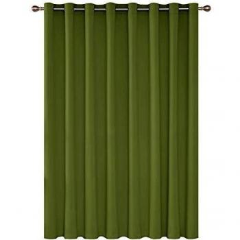Deconovo Cortinas para Salón, Oficina, Hotel Decorativas, Opacas con Aislamiento Térmico, con Ojales, 254x214 cm