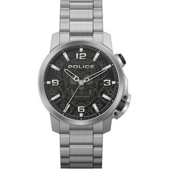 Reloj Police Ferndale PEWJJ2110003 para hombre con correa de acero plateada