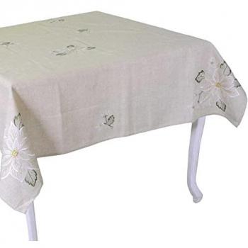 Mantel de tela estilo 10 beige 140x320 cm