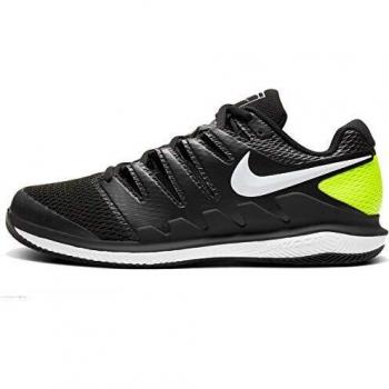 Nike Air Zoom Vapor X HC, Tennis Shoe Mens, Negro/Voltio/Blanco, 42 EU