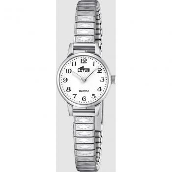 Reloj de mujer LOTUS 18962/1 con esfera blanca y correa de acero inoxidable 316L, especial precios