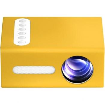 Mini proyector LED T300 1080P portátil con HDMI y USB para teléfono, Halloween y uso en hogar