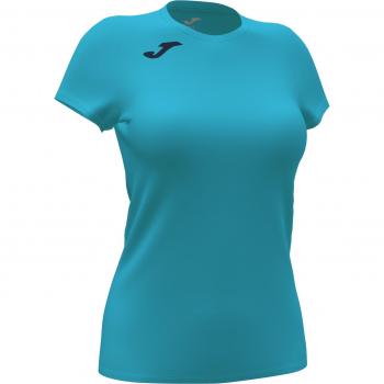 Joma Record II Women's Short Sleeve Fluorescent Turquoise T-Shirt