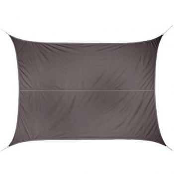 Toldo vela de sombra rectangular Curacao 3 x 4 m taupe 180 g/m²