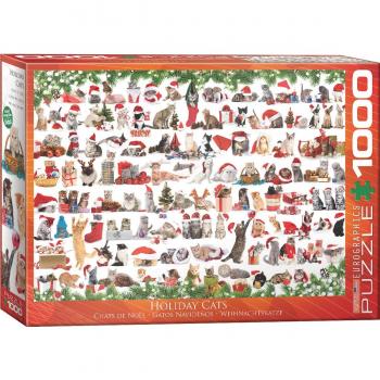 Eurographics Holiday Cats 1000-Piece Puzzle