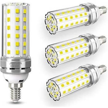 12W Bombilla LED E14, Blanco Frío 6000K 1450Lm, 100W bombillas incandescente equivalente, Pequeño Tornillo de Edison Bombillas LED candelabro, No regulable - 4 unidades