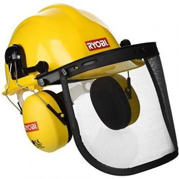 Ryobi 5132000032 - Casco con protector de visera y oreja