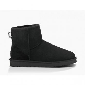 UGG Men's Classic Mini Boot - 1002072-BLK, Sheepskin, Classic Boots in Black, Size 7