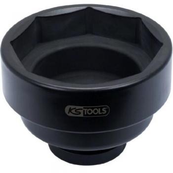 Llave de vaso de impacto KS TOOLS 450.0222 para tuercas de eje de 1 8 cantos, longitud de 100 mm