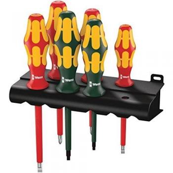 Wera 6 Piece Kraftform Plus VDE Insulated Screwdriver Set